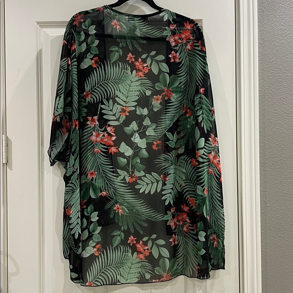 Eden In Love tropical floral kimono, one size - Picture 4 of 4